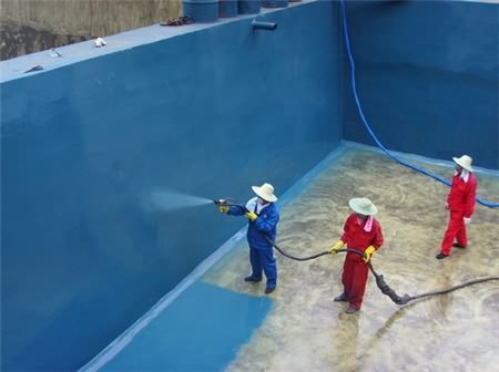 遊泳池，污水池聚脲噴塗